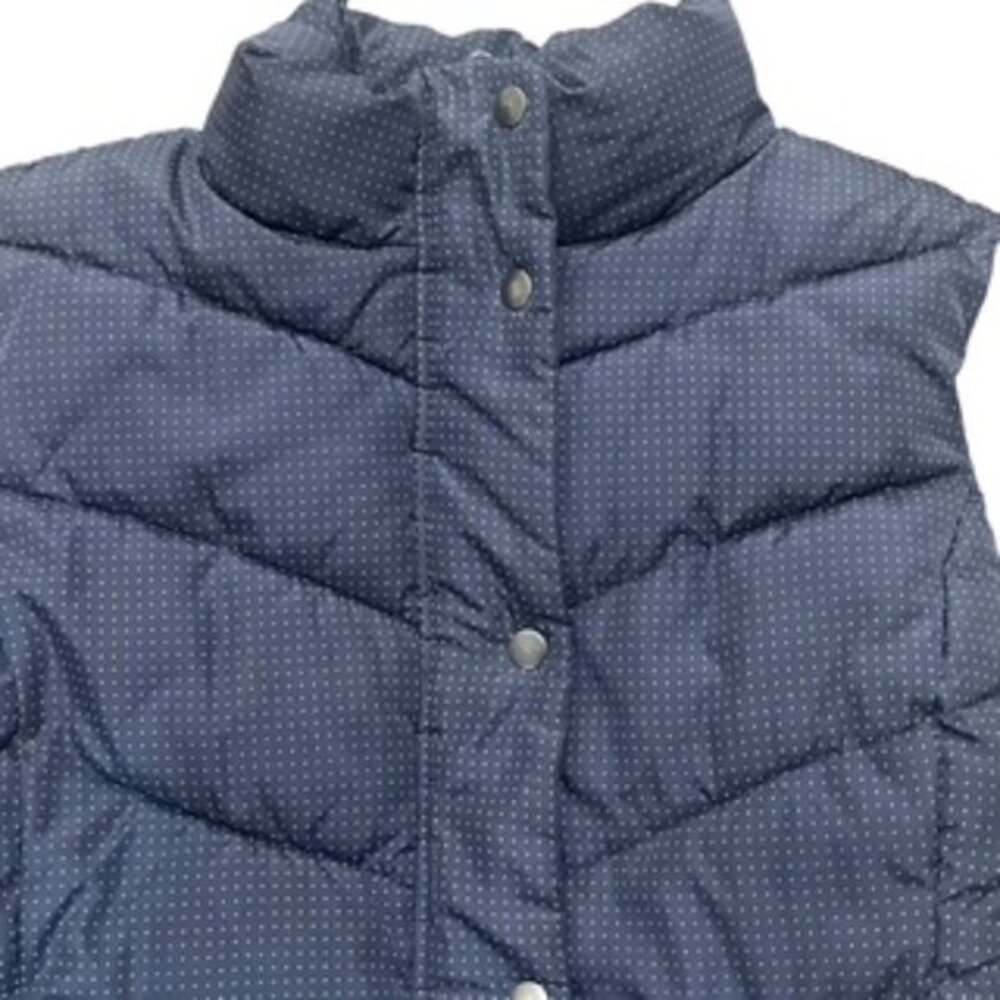 The Gap Winter Warmth Quilted Vest Women’s LARGE Outerwear Blue Full Zip Front - Picture 3 of 13
